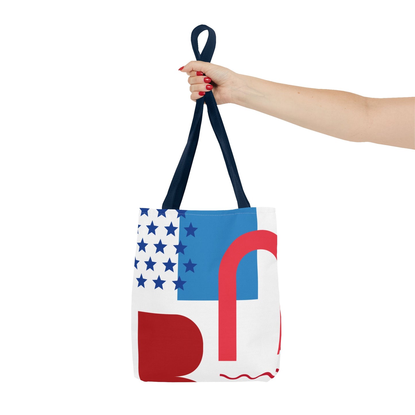 Graphic Tote Bag - Modern Abstract Design for Everyday Use
