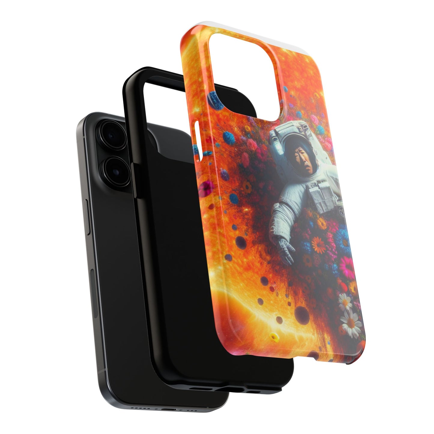 Astronaut Floral Phone Case | Space Art Protector | Unique Gift for Astronaut Lovers | Phone Accessory | Galaxy Theme
