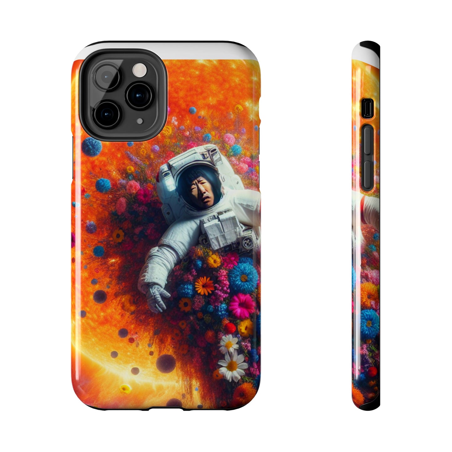 Astronaut Floral Phone Case | Space Art Protector | Unique Gift for Astronaut Lovers | Phone Accessory | Galaxy Theme