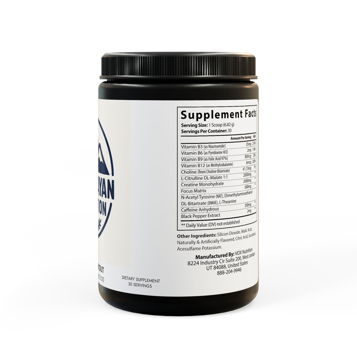 Pre-Workout Supplement, Fruit Punch (204g, 7.1oz)