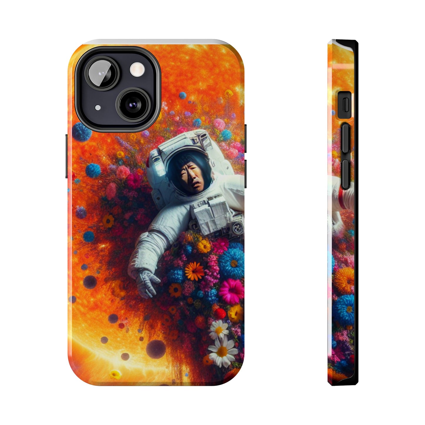 Astronaut Floral Phone Case | Space Art Protector | Unique Gift for Astronaut Lovers | Phone Accessory | Galaxy Theme