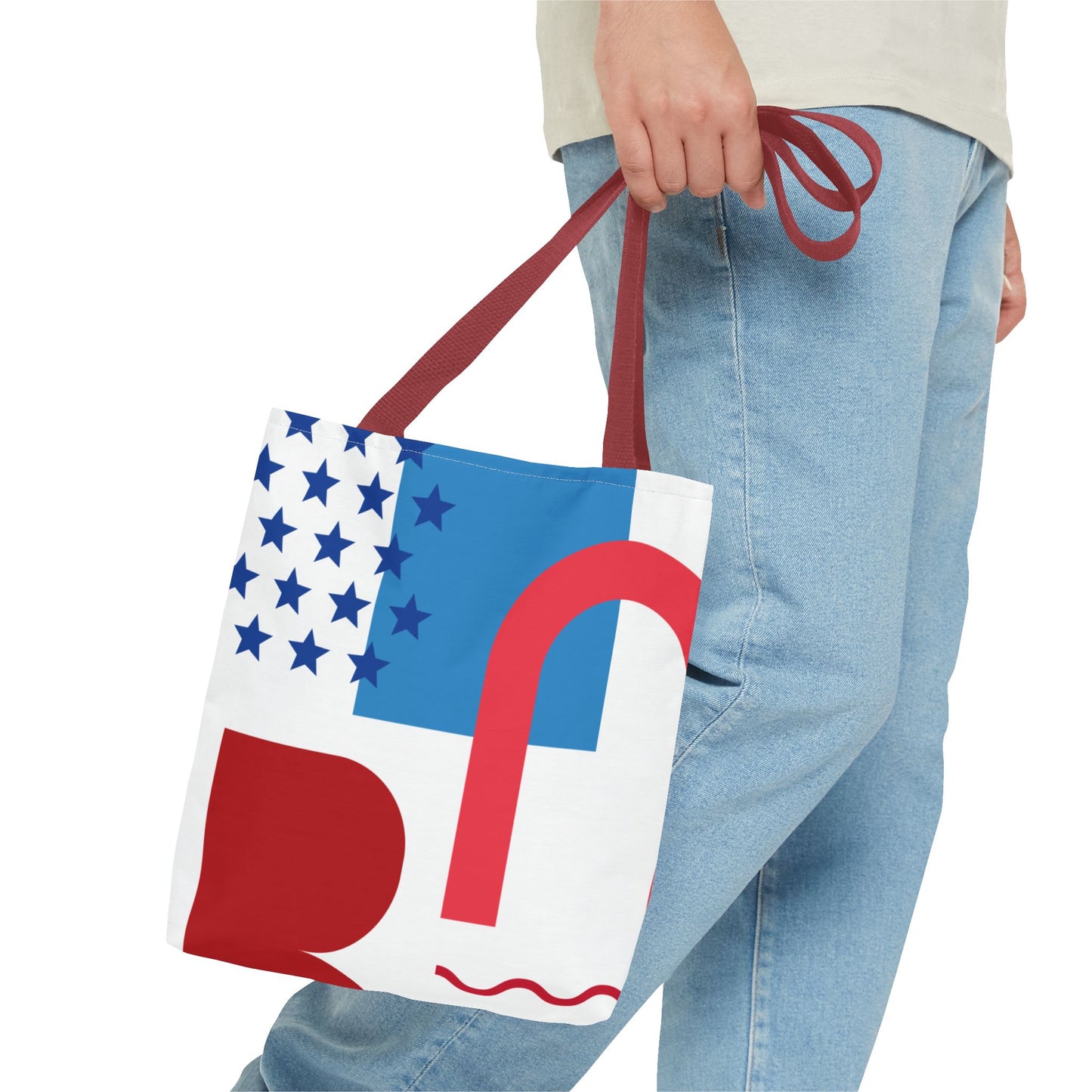 Graphic Tote Bag - Modern Abstract Design for Everyday Use