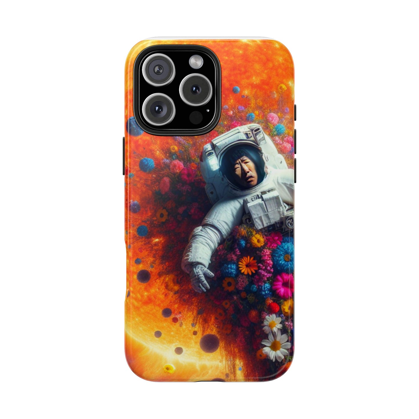 Astronaut Floral Phone Case | Space Art Protector | Unique Gift for Astronaut Lovers | Phone Accessory | Galaxy Theme