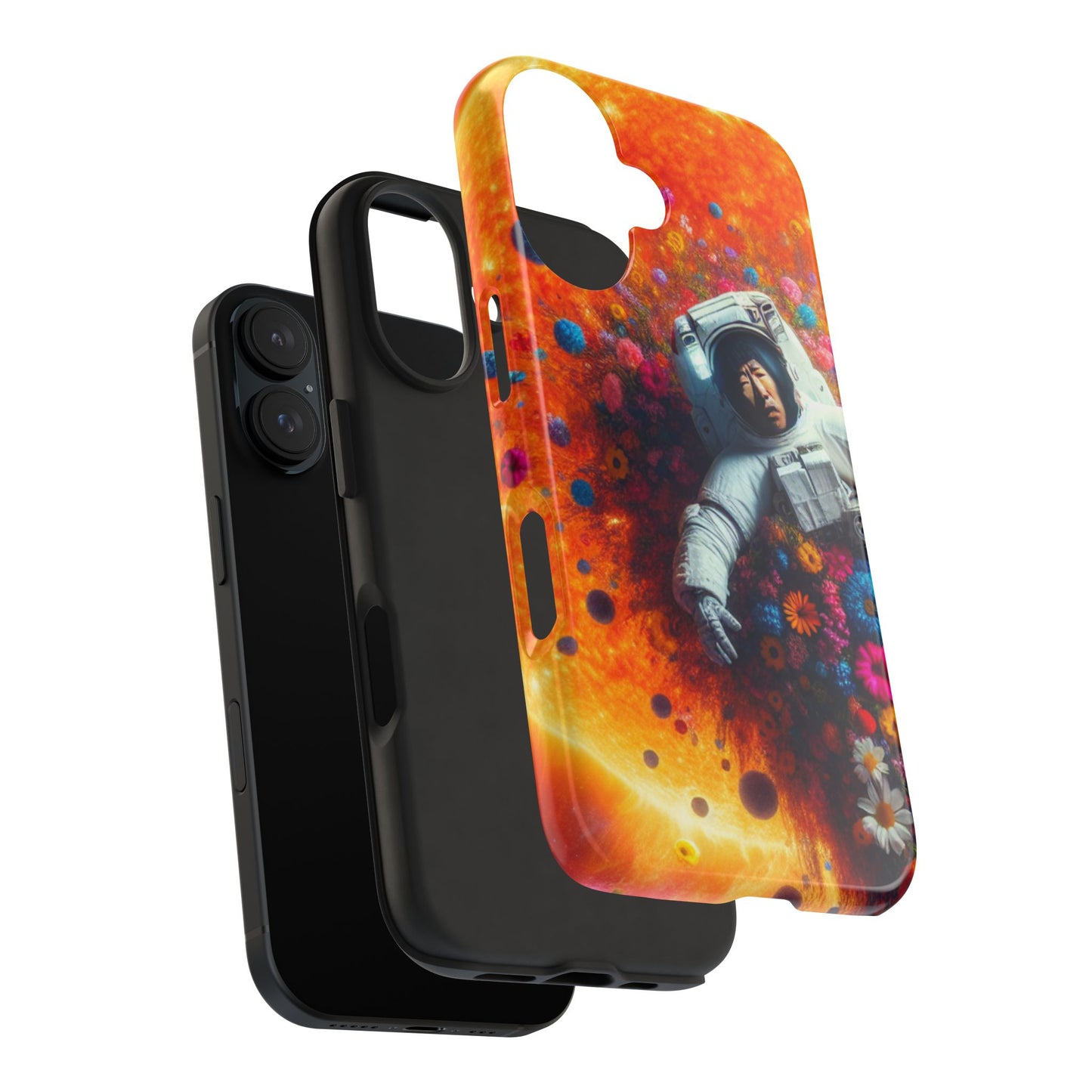 Astronaut Floral Phone Case | Space Art Protector | Unique Gift for Astronaut Lovers | Phone Accessory | Galaxy Theme