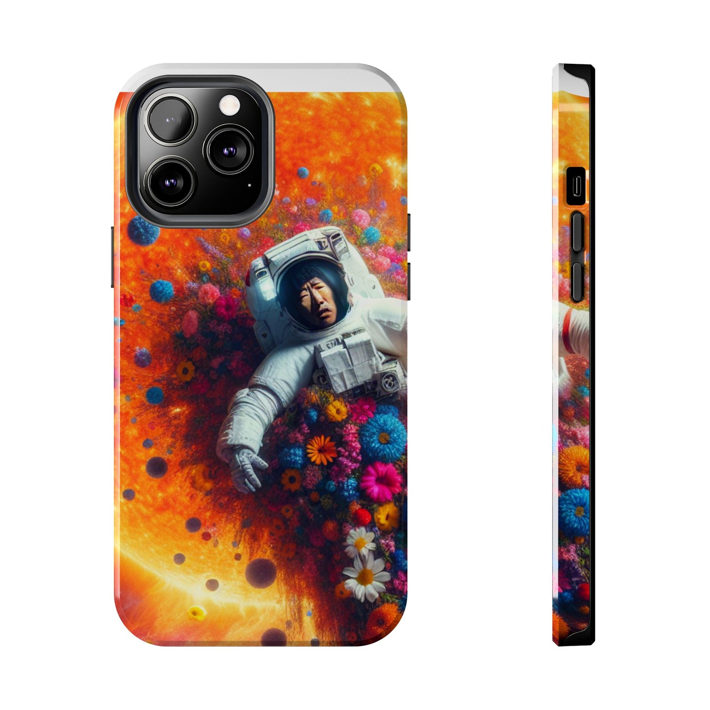 Astronaut Floral Phone Case | Space Art Protector | Unique Gift for Astronaut Lovers | Phone Accessory | Galaxy Theme