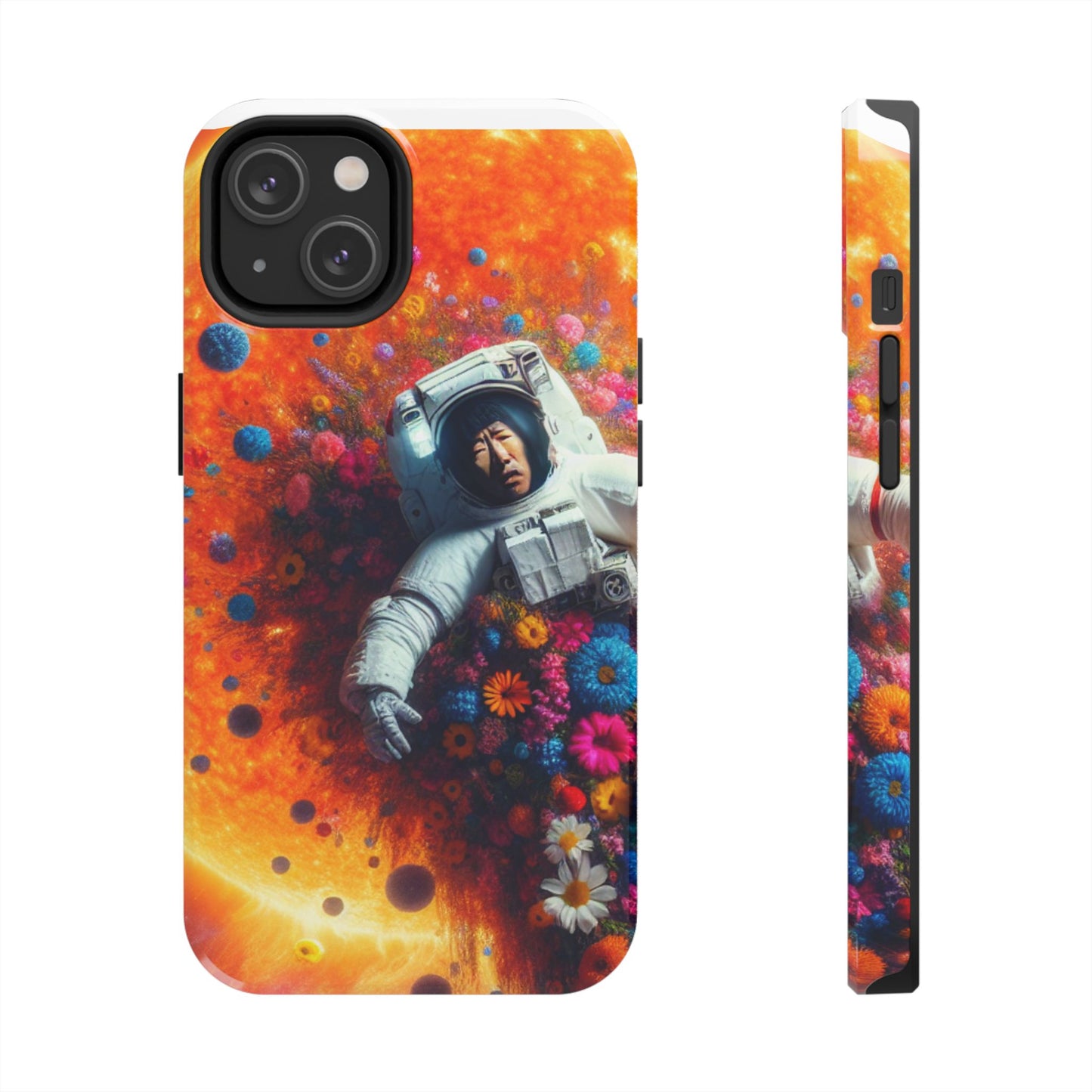 Astronaut Floral Phone Case | Space Art Protector | Unique Gift for Astronaut Lovers | Phone Accessory | Galaxy Theme
