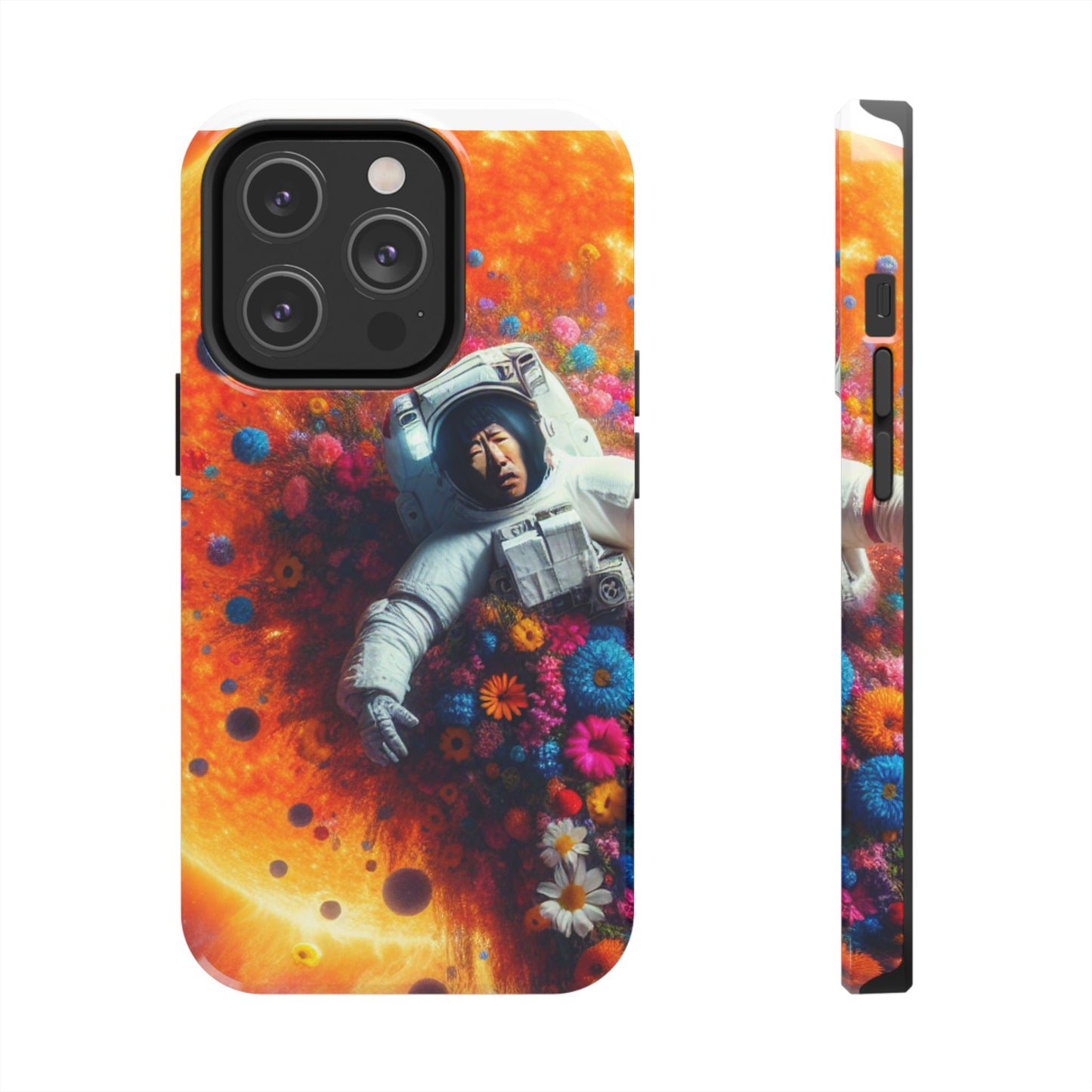 Astronaut Floral Phone Case | Space Art Protector | Unique Gift for Astronaut Lovers | Phone Accessory | Galaxy Theme