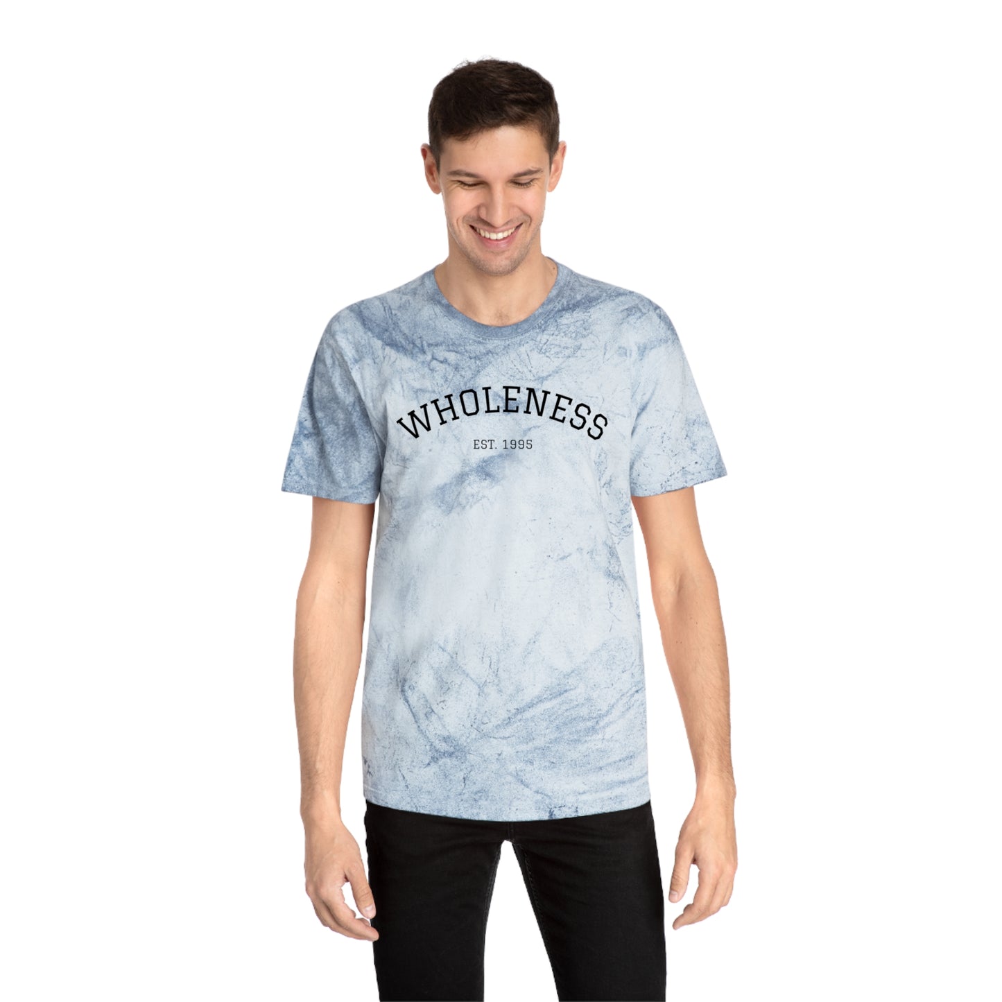 Wholeness Unisex Color Blast T-Shirt, Positive Vibes Tee, Spiritual Fashion, Gift for Mindfulness, Eco-Friendly Apparel