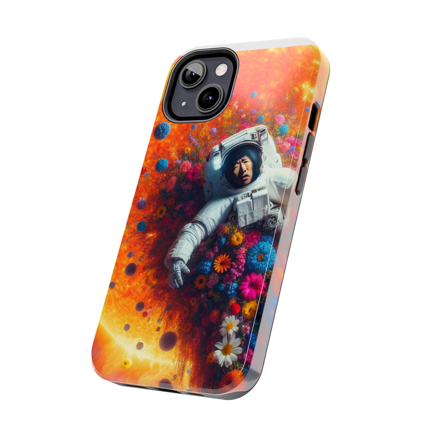 Astronaut Floral Phone Case | Space Art Protector | Unique Gift for Astronaut Lovers | Phone Accessory | Galaxy Theme