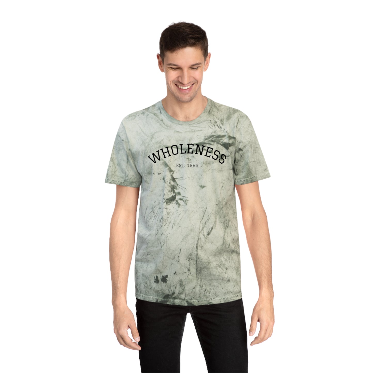 Wholeness Unisex Color Blast T-Shirt, Positive Vibes Tee, Spiritual Fashion, Gift for Mindfulness, Eco-Friendly Apparel
