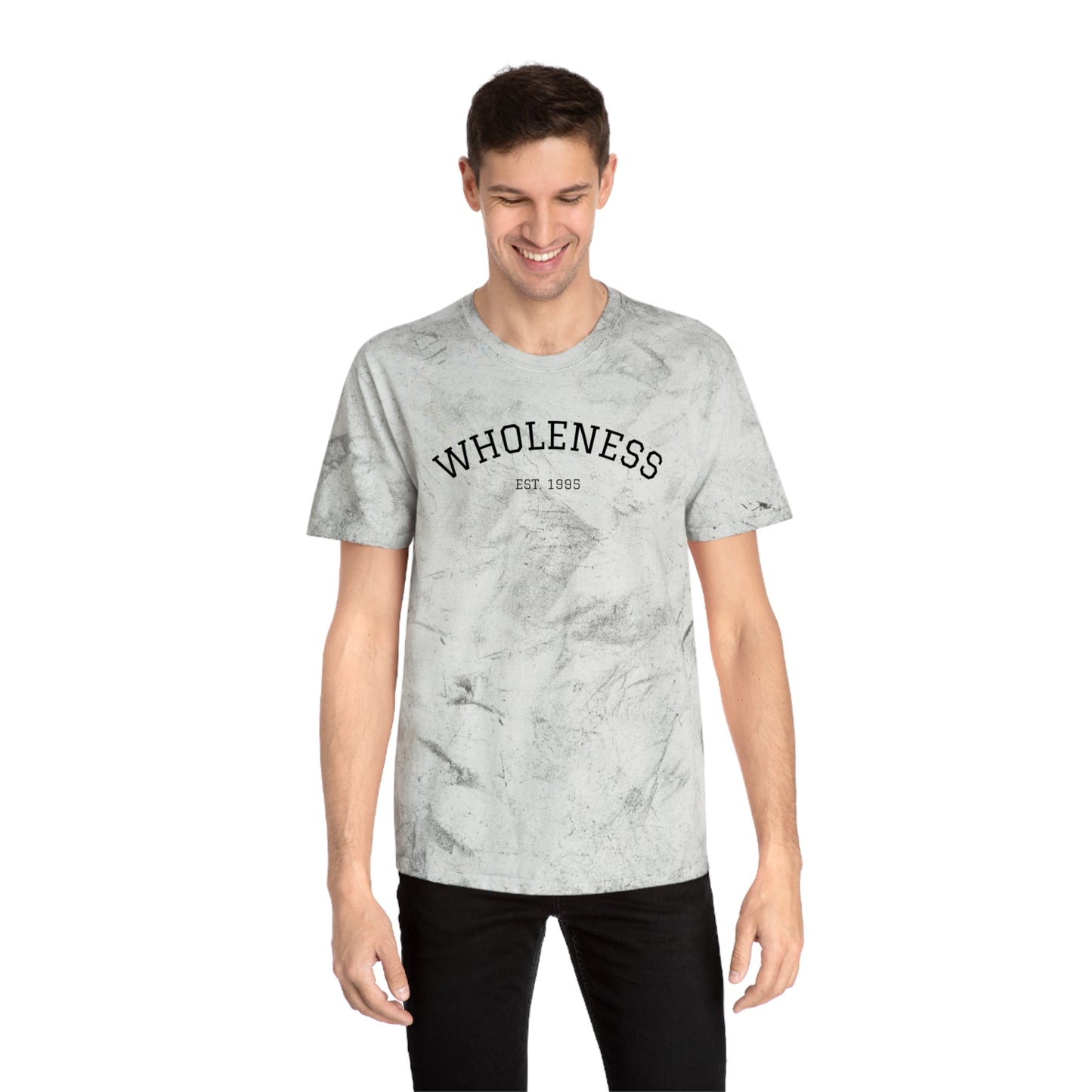 Wholeness Unisex Color Blast T-Shirt, Positive Vibes Tee, Spiritual Fashion, Gift for Mindfulness, Eco-Friendly Apparel