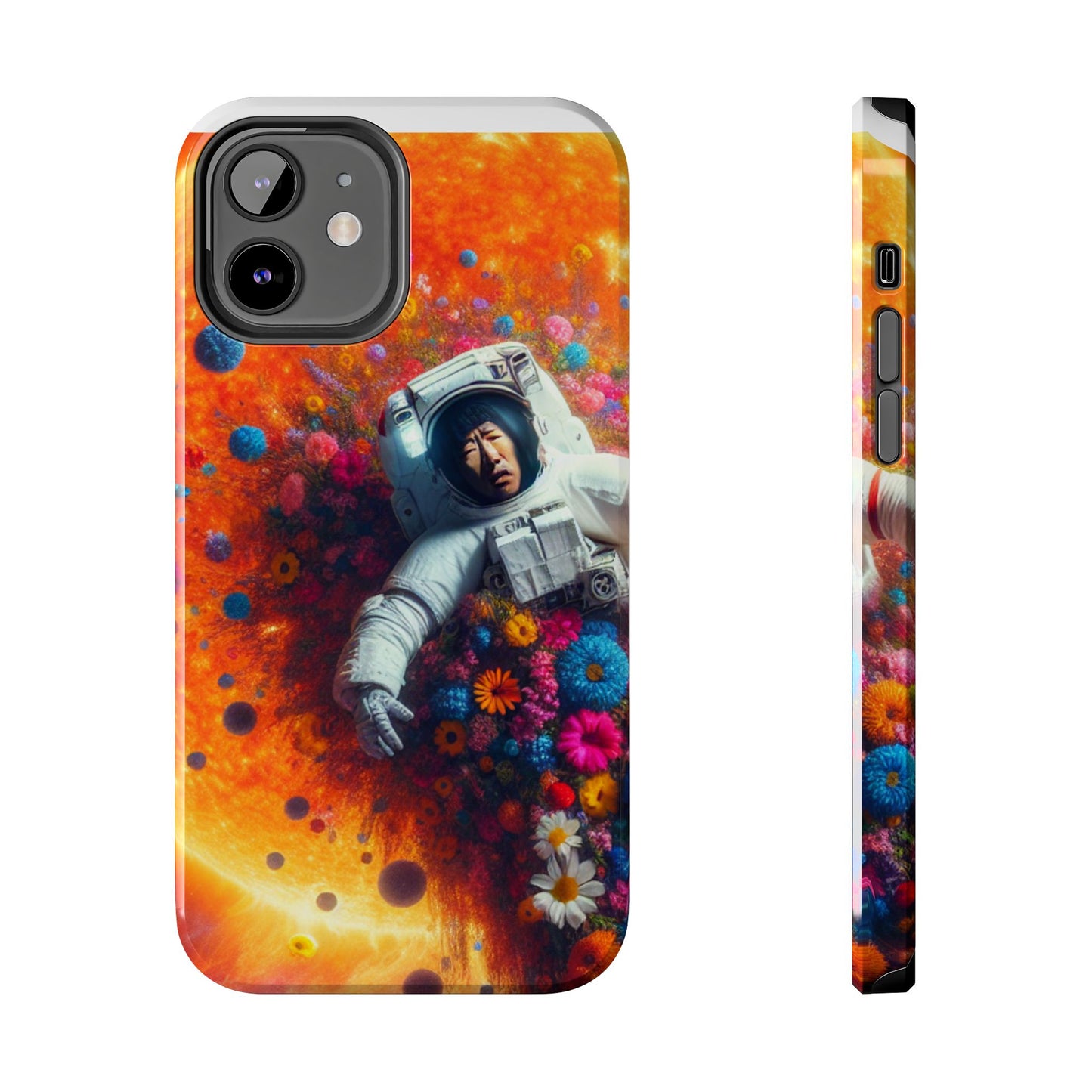 Astronaut Floral Phone Case | Space Art Protector | Unique Gift for Astronaut Lovers | Phone Accessory | Galaxy Theme