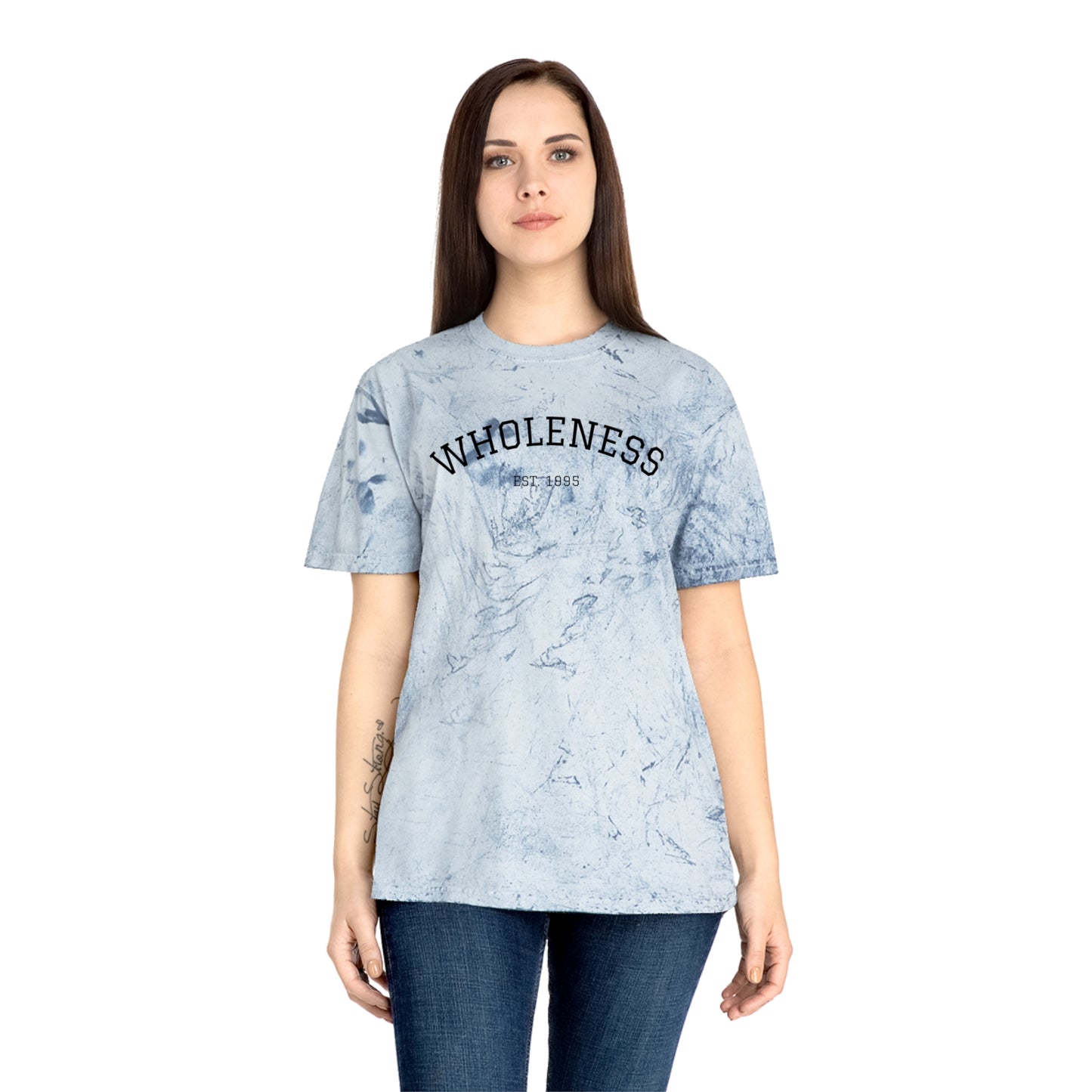 Wholeness Unisex Color Blast T-Shirt, Positive Vibes Tee, Spiritual Fashion, Gift for Mindfulness, Eco-Friendly Apparel