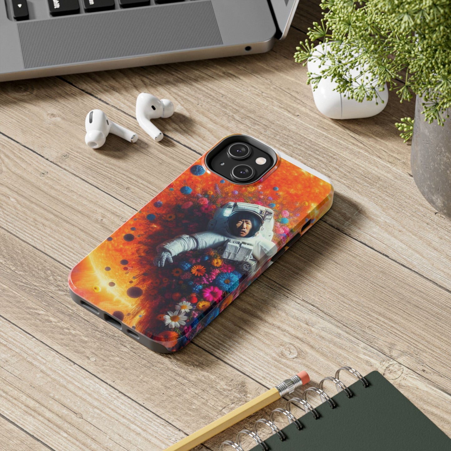 Astronaut Floral Phone Case | Space Art Protector | Unique Gift for Astronaut Lovers | Phone Accessory | Galaxy Theme