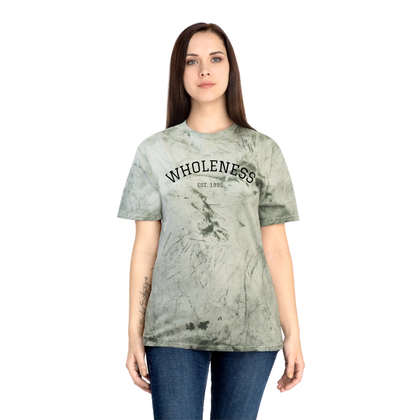 Wholeness Unisex Color Blast T-Shirt, Positive Vibes Tee, Spiritual Fashion, Gift for Mindfulness, Eco-Friendly Apparel