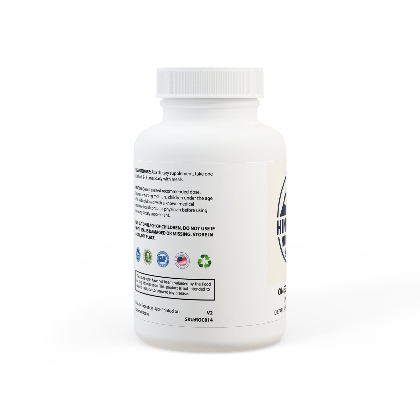 Omega 3 Fish Oil Supplement (60 Softgels)