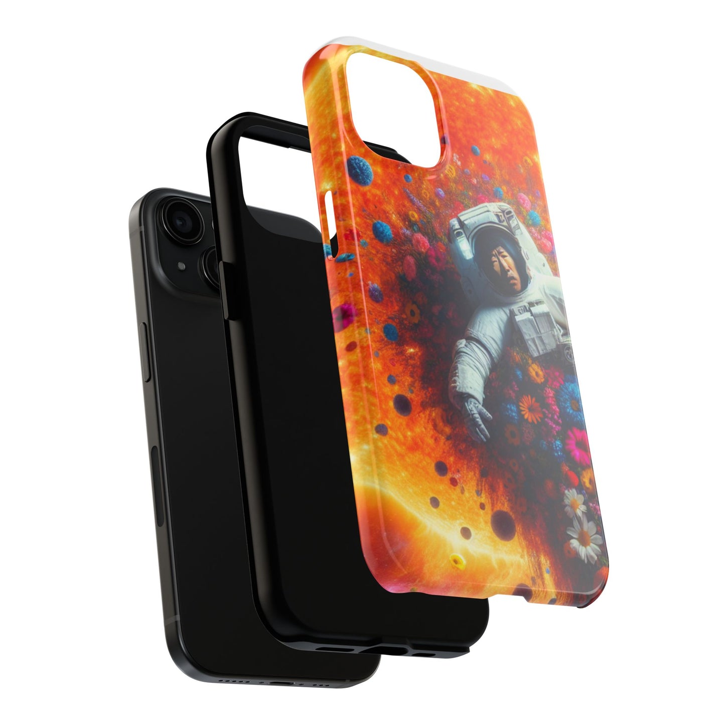 Astronaut Floral Phone Case | Space Art Protector | Unique Gift for Astronaut Lovers | Phone Accessory | Galaxy Theme