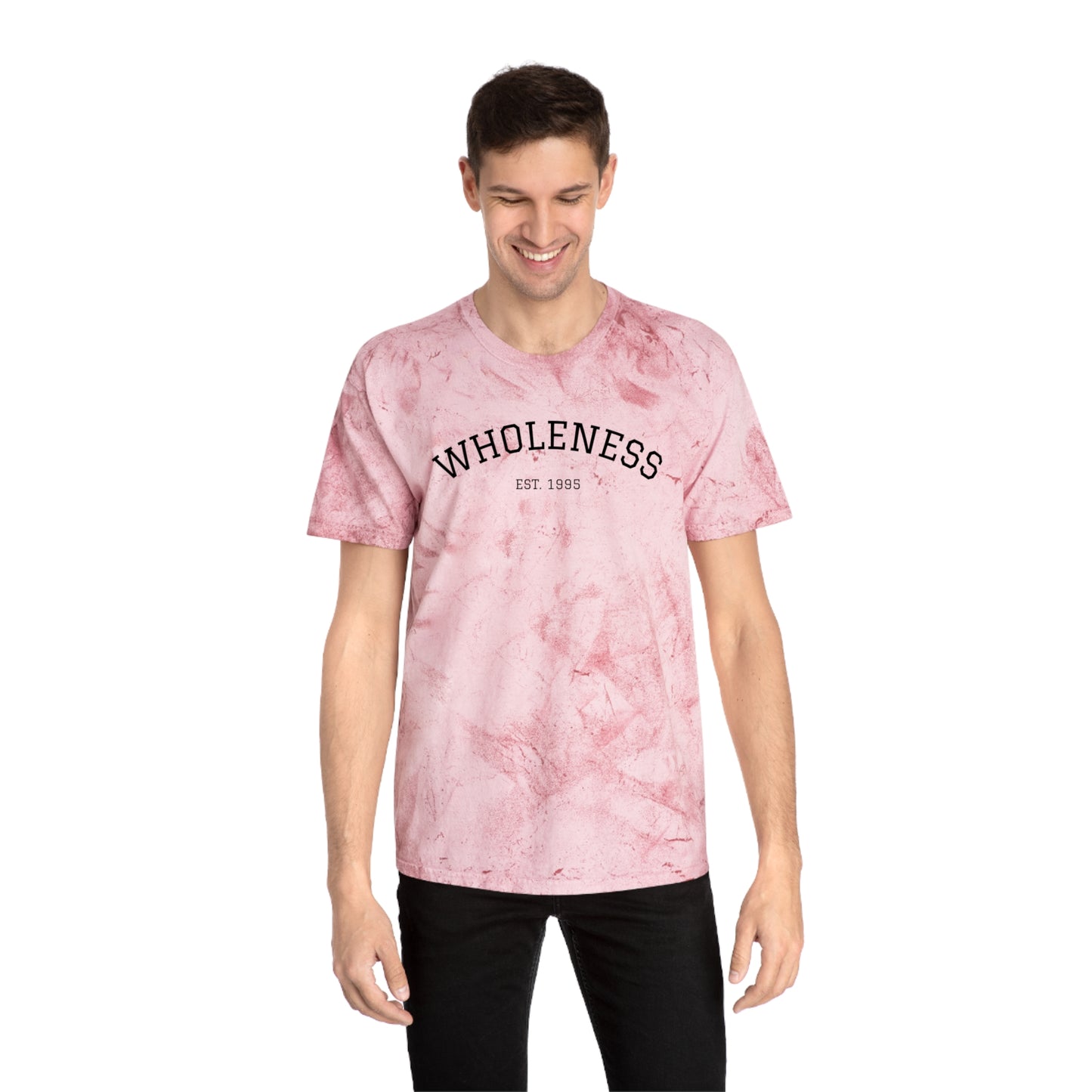 Wholeness Unisex Color Blast T-Shirt, Positive Vibes Tee, Spiritual Fashion, Gift for Mindfulness, Eco-Friendly Apparel