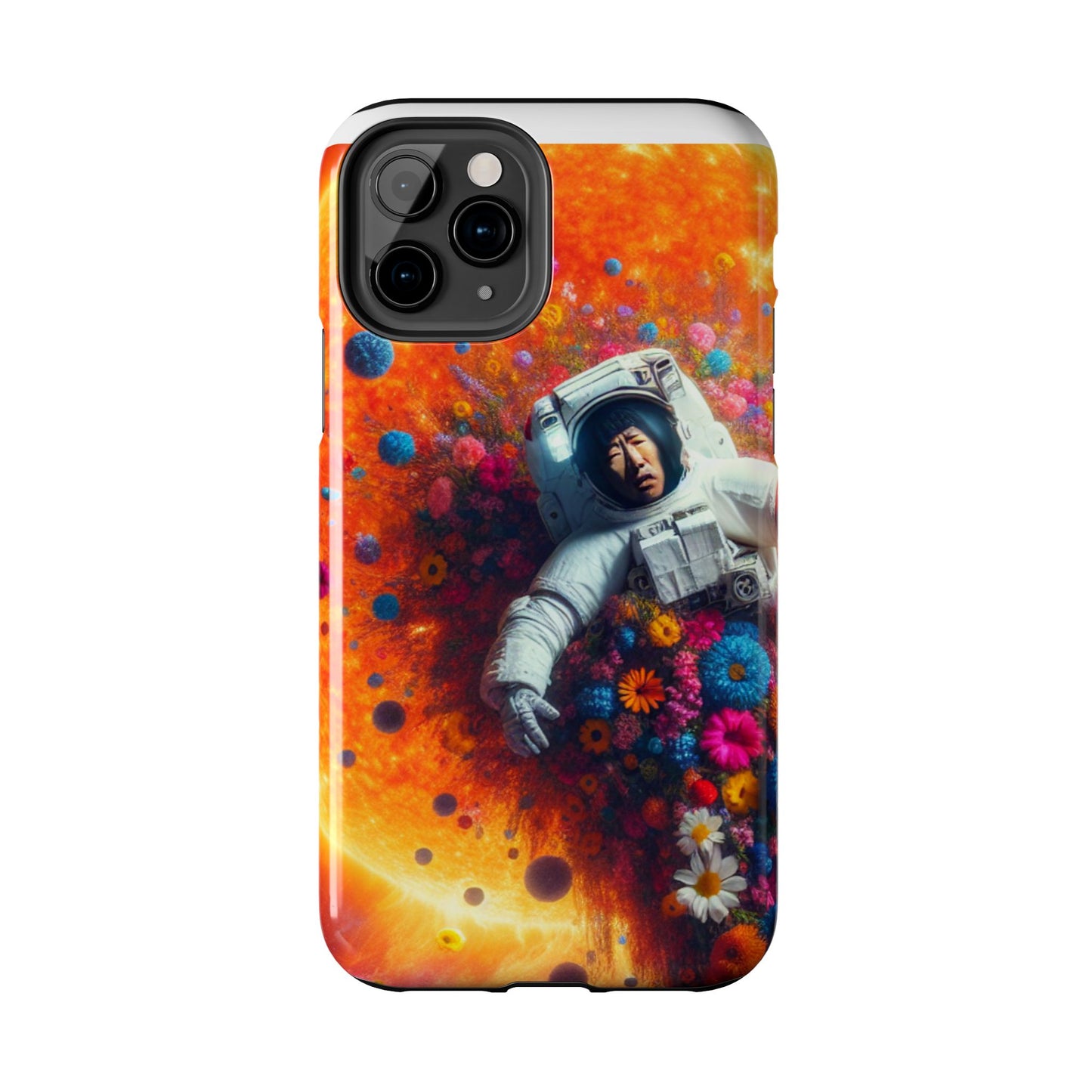 Astronaut Floral Phone Case | Space Art Protector | Unique Gift for Astronaut Lovers | Phone Accessory | Galaxy Theme