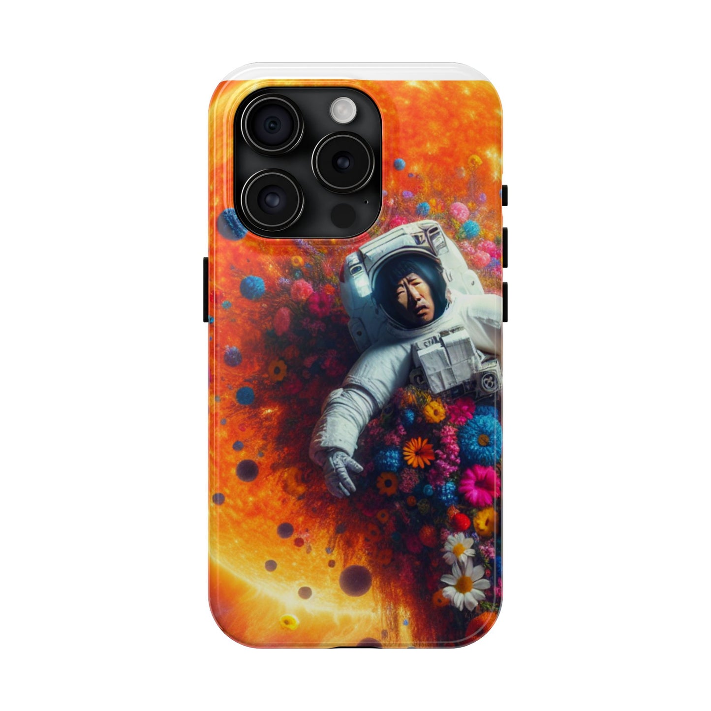 Astronaut Floral Phone Case | Space Art Protector | Unique Gift for Astronaut Lovers | Phone Accessory | Galaxy Theme