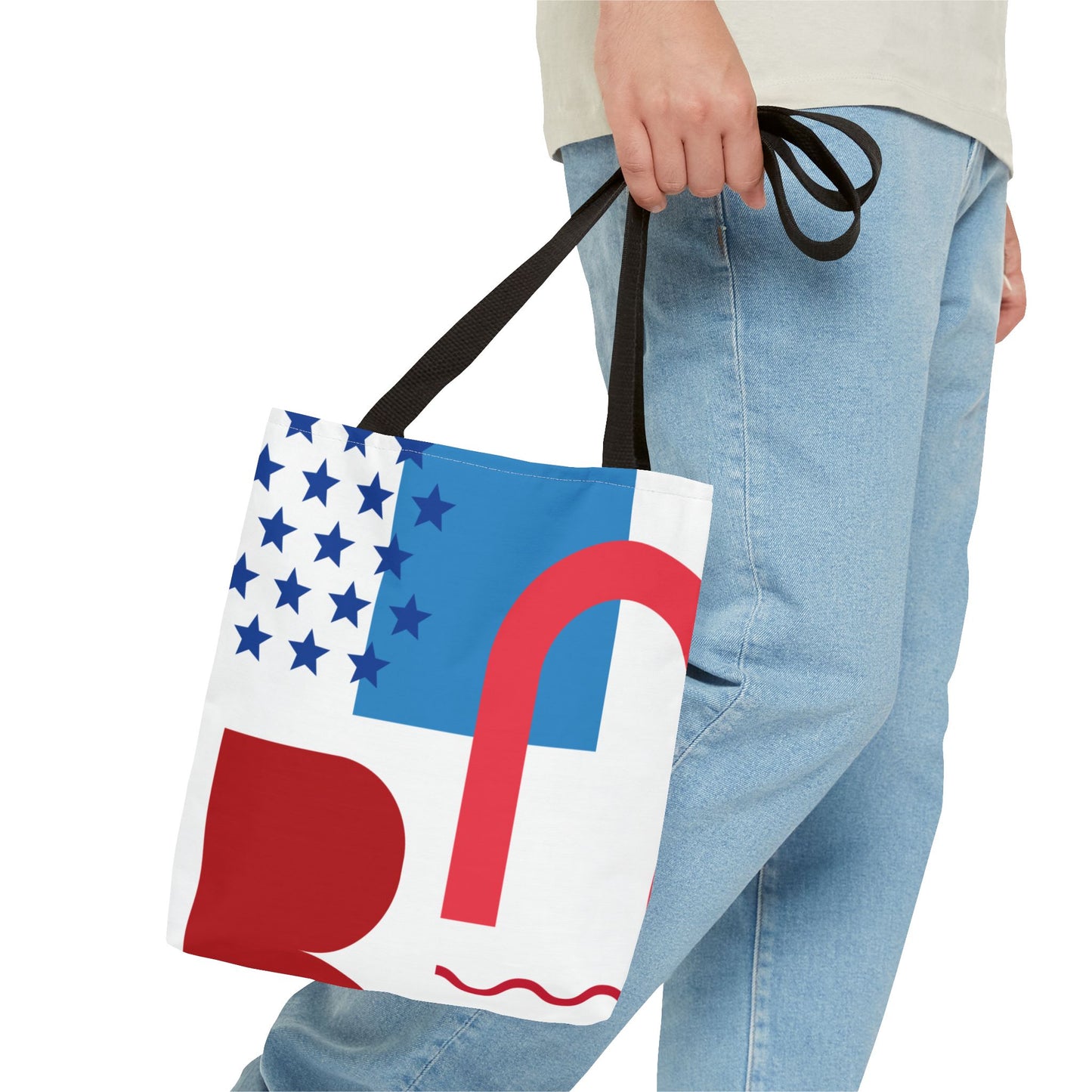 Graphic Tote Bag - Modern Abstract Design for Everyday Use