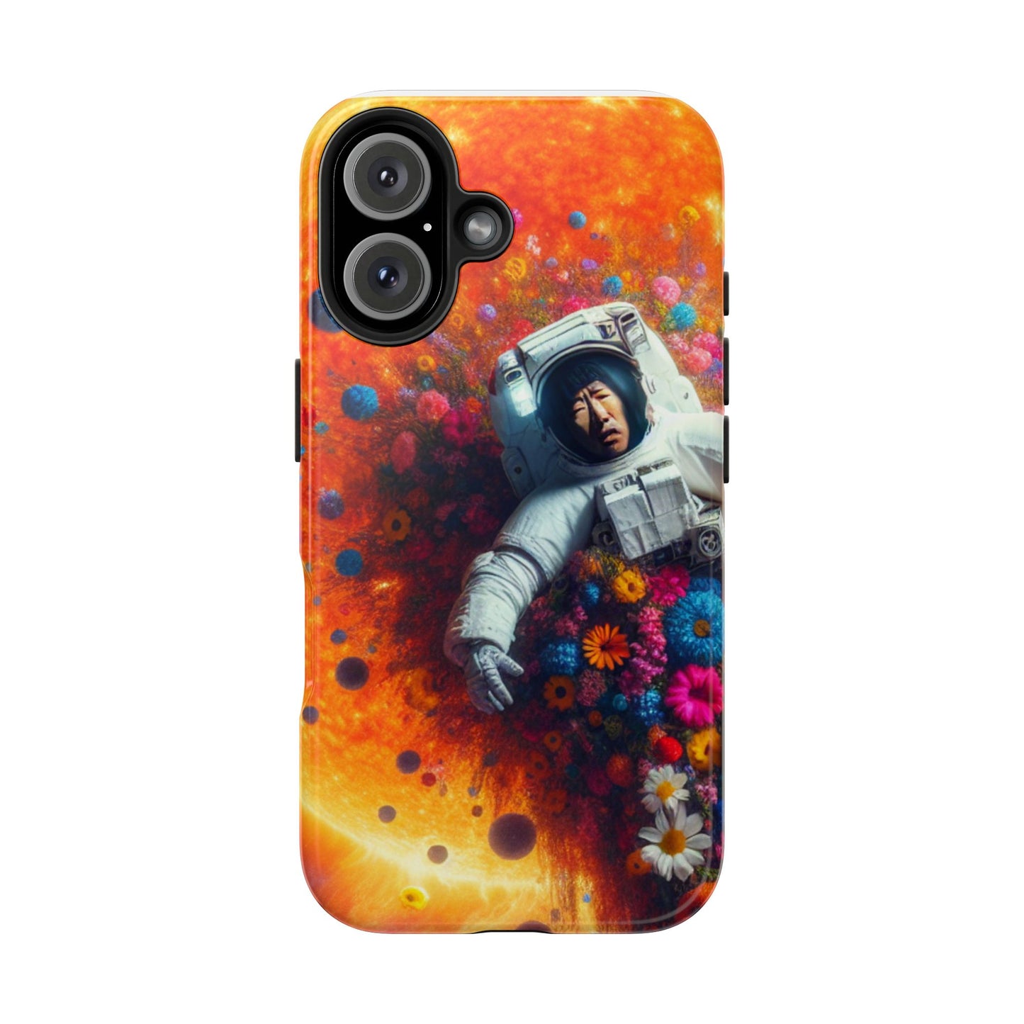 Astronaut Floral Phone Case | Space Art Protector | Unique Gift for Astronaut Lovers | Phone Accessory | Galaxy Theme