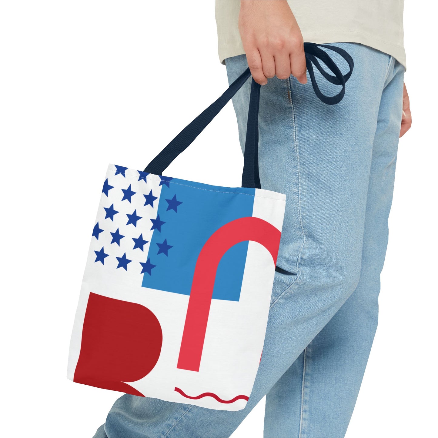 Graphic Tote Bag - Modern Abstract Design for Everyday Use