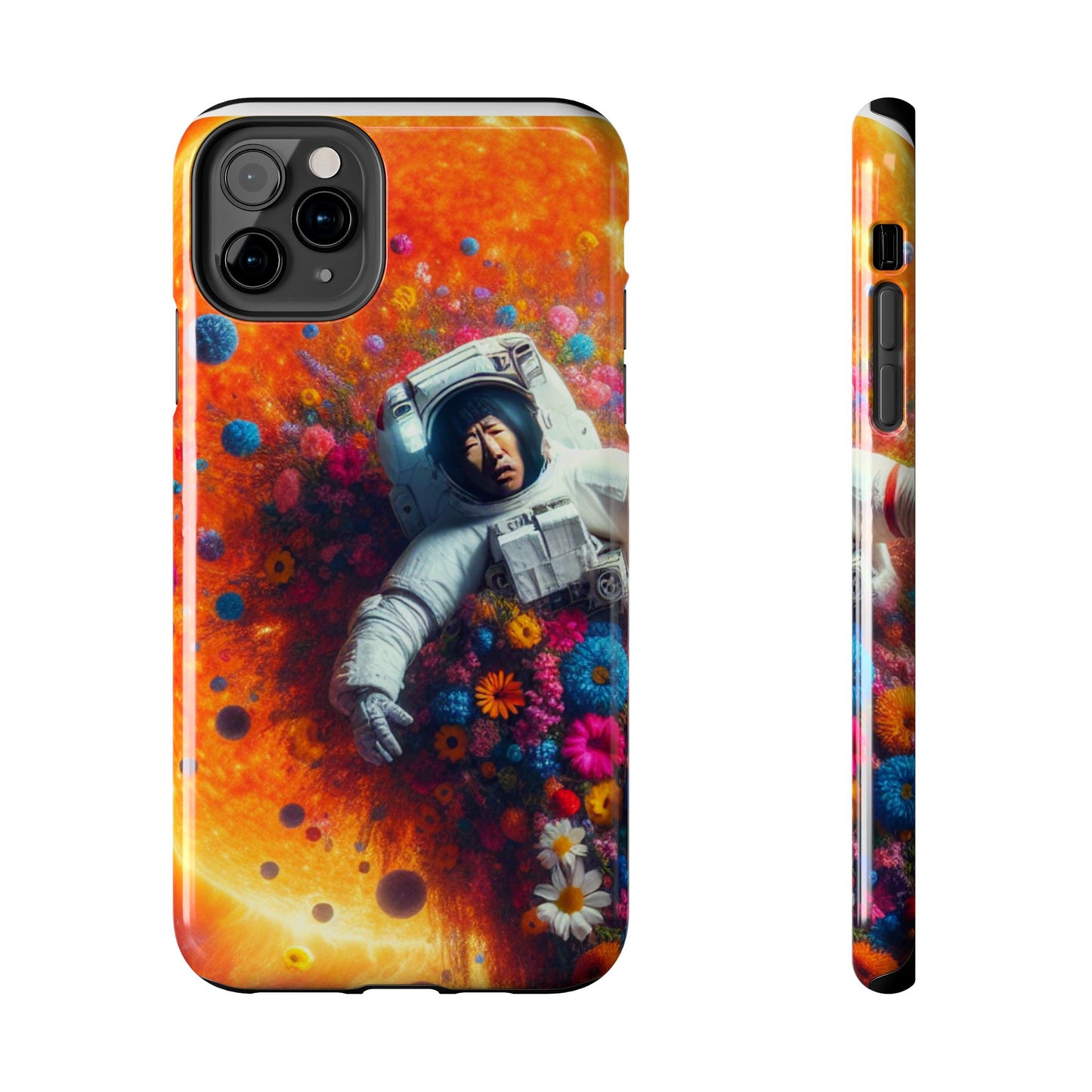 Astronaut Floral Phone Case | Space Art Protector | Unique Gift for Astronaut Lovers | Phone Accessory | Galaxy Theme