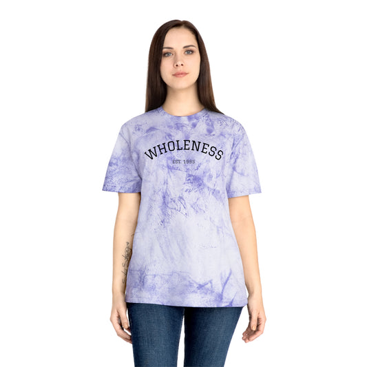 Wholeness Unisex Color Blast T-Shirt, Positive Vibes Tee, Spiritual Fashion, Gift for Mindfulness, Eco-Friendly Apparel