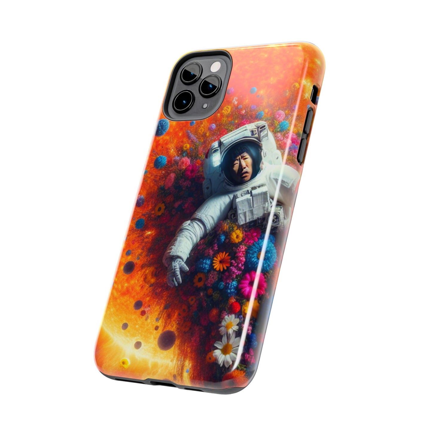 Astronaut Floral Phone Case | Space Art Protector | Unique Gift for Astronaut Lovers | Phone Accessory | Galaxy Theme