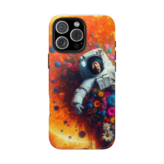 Astronaut Floral Phone Case | Space Art Protector | Unique Gift for Astronaut Lovers | Phone Accessory | Galaxy Theme
