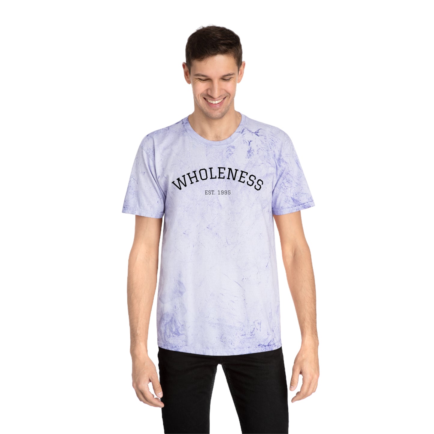 Wholeness Unisex Color Blast T-Shirt, Positive Vibes Tee, Spiritual Fashion, Gift for Mindfulness, Eco-Friendly Apparel