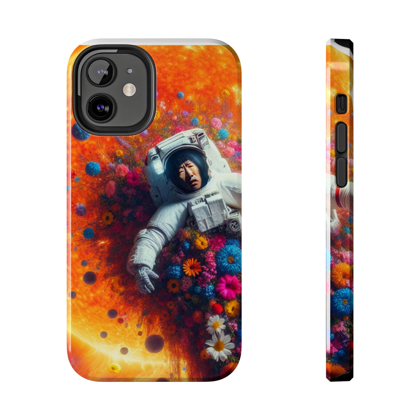 Astronaut Floral Phone Case | Space Art Protector | Unique Gift for Astronaut Lovers | Phone Accessory | Galaxy Theme