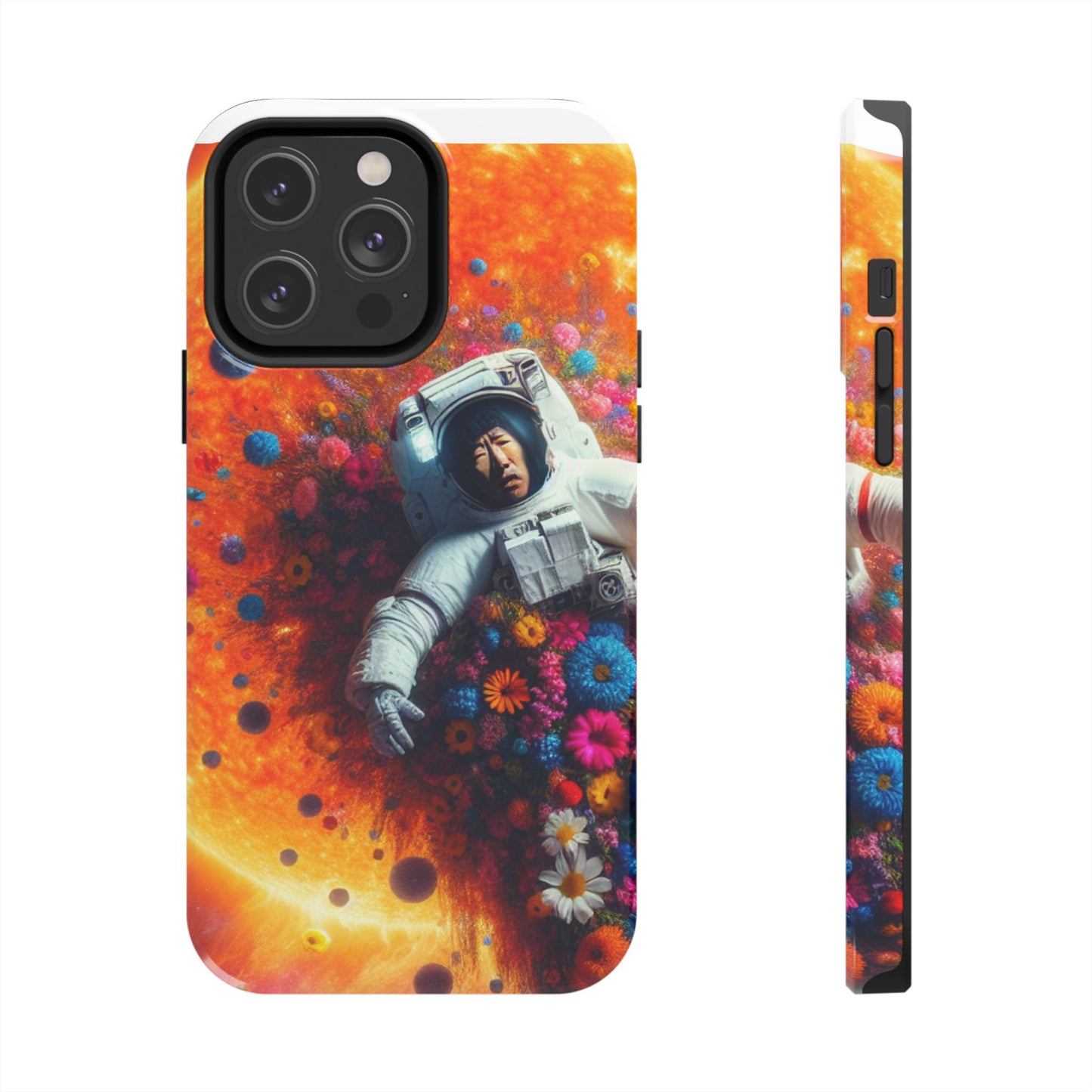 Astronaut Floral Phone Case | Space Art Protector | Unique Gift for Astronaut Lovers | Phone Accessory | Galaxy Theme