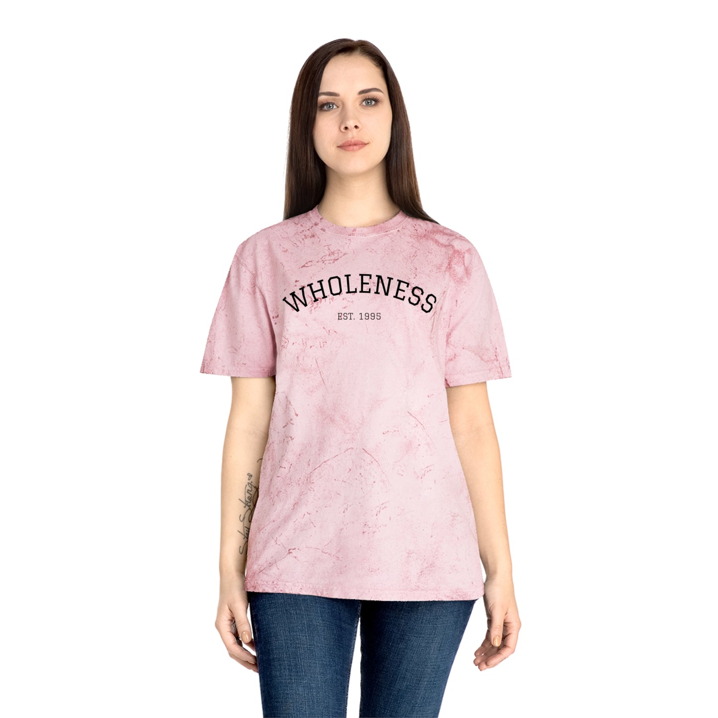 Wholeness Unisex Color Blast T-Shirt, Positive Vibes Tee, Spiritual Fashion, Gift for Mindfulness, Eco-Friendly Apparel