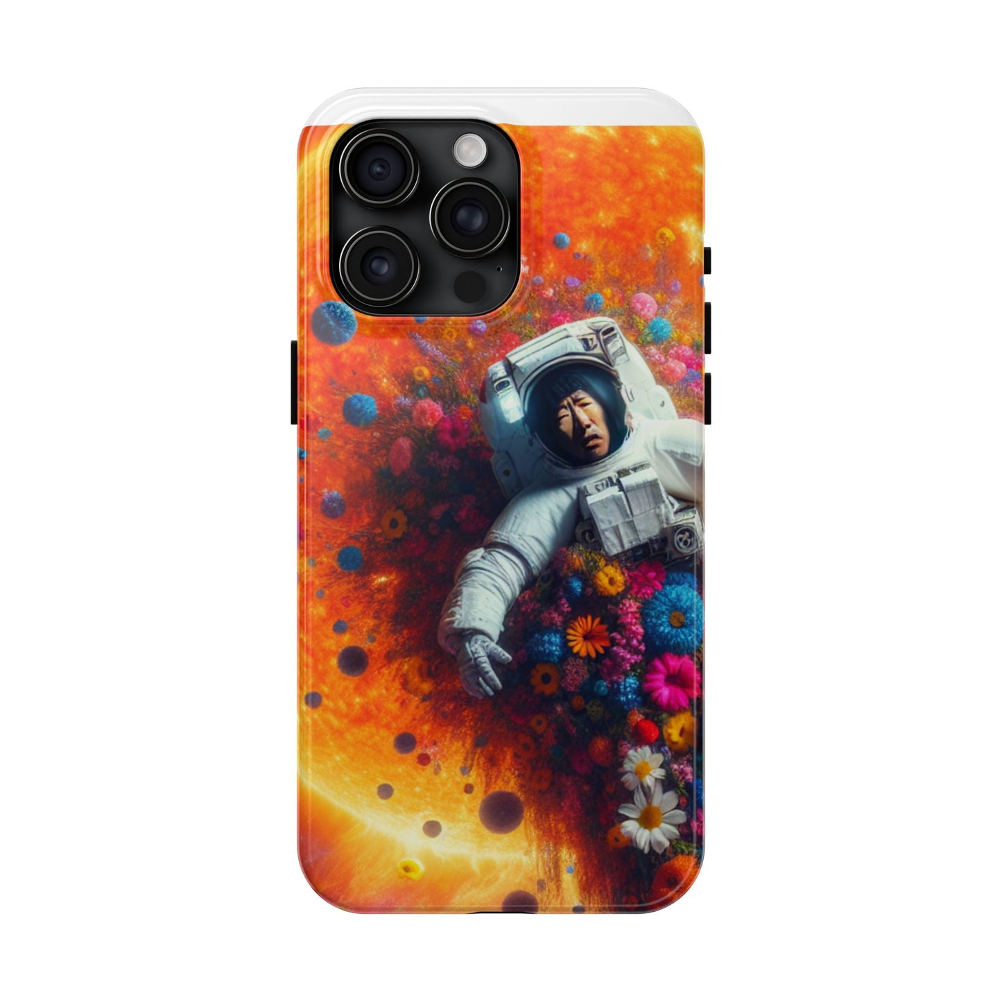 Astronaut Floral Phone Case | Space Art Protector | Unique Gift for Astronaut Lovers | Phone Accessory | Galaxy Theme