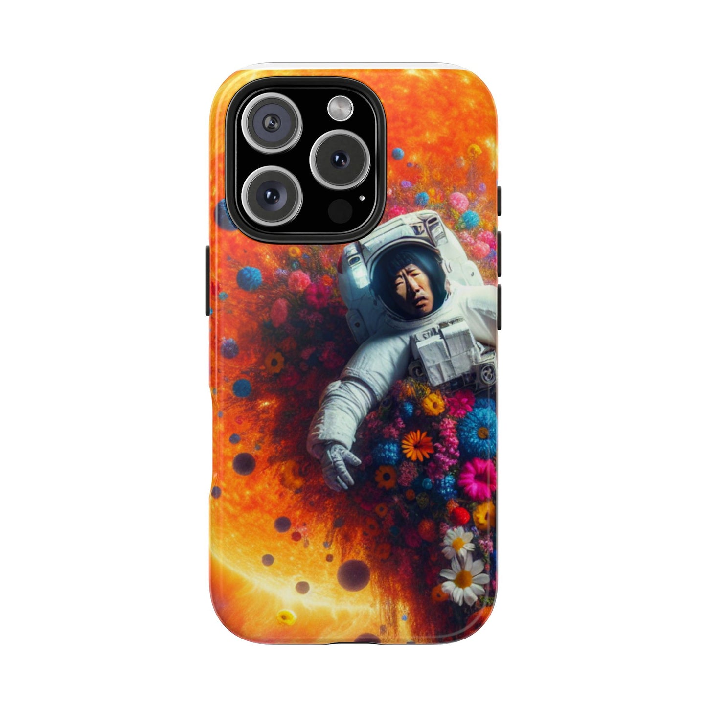 Astronaut Floral Phone Case | Space Art Protector | Unique Gift for Astronaut Lovers | Phone Accessory | Galaxy Theme