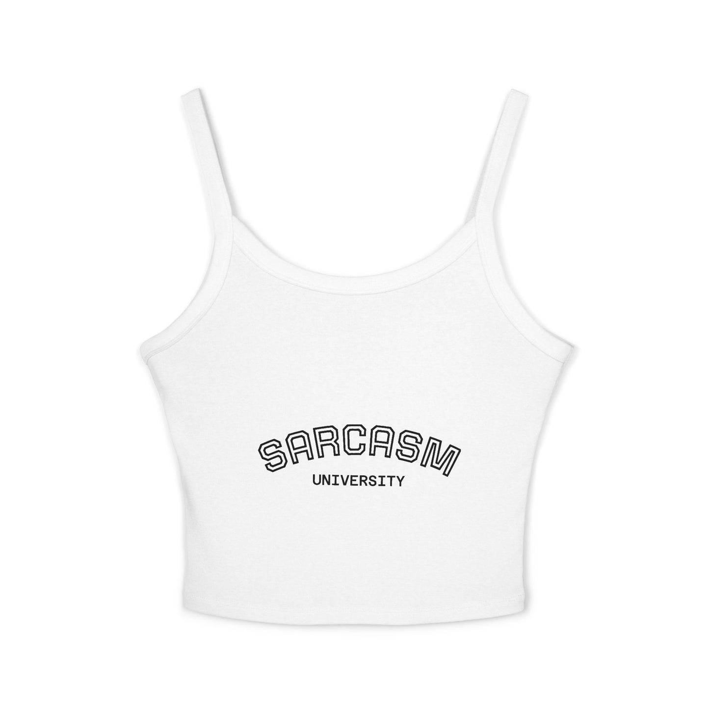 Sarcasm University Women's Spaghetti Strap Tank Top, Funny Summer Top, Casual Wear, Gift for Sarcasm Lovers, Trendy Crop Top, College [...]